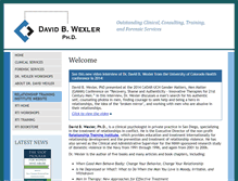 Tablet Screenshot of davidbwexlerphd.com